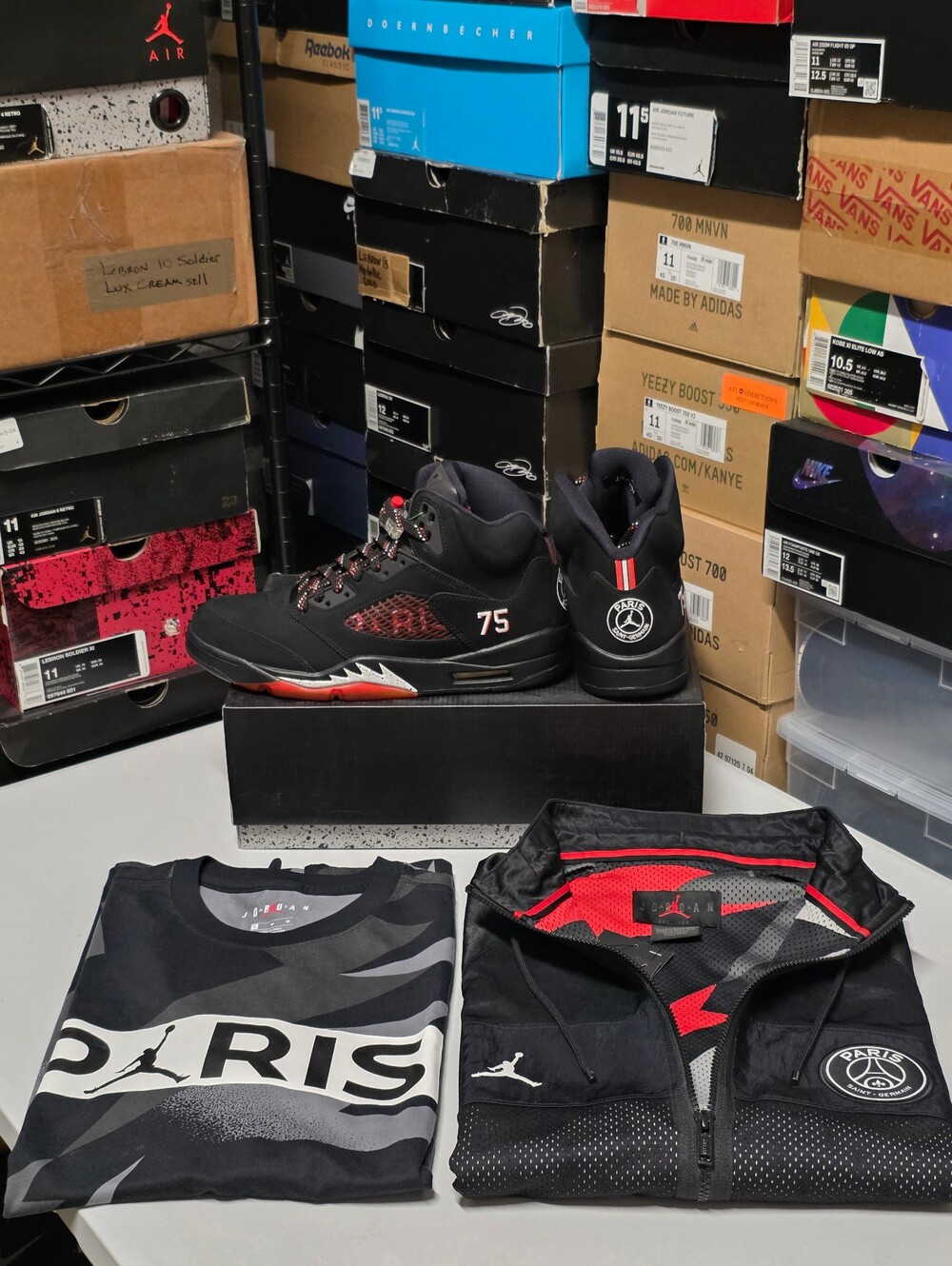 Jordan 5 PSG "Paris Saint-Germain" (3 PIECE) Bundle